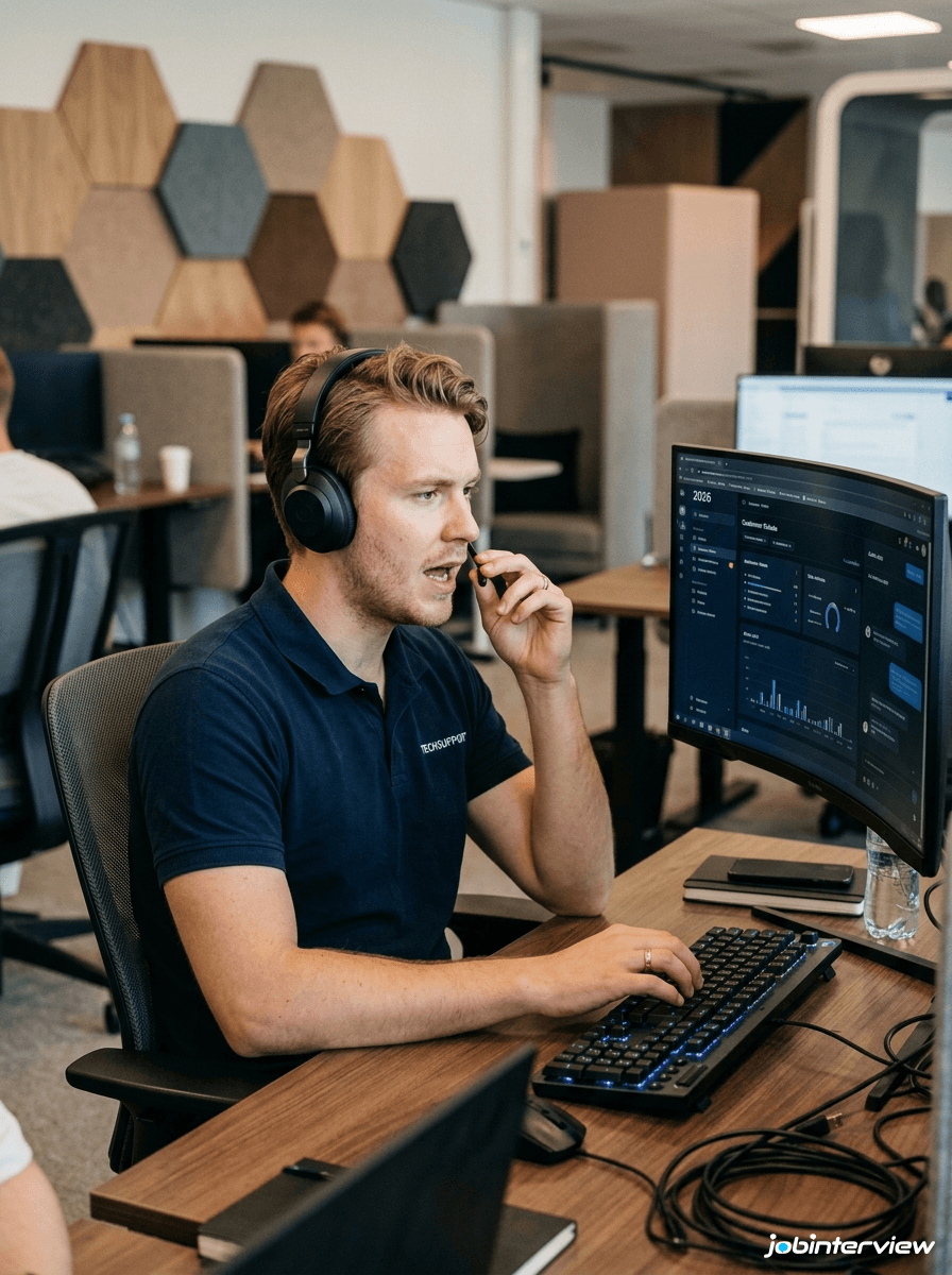 Représentant du service client débutant