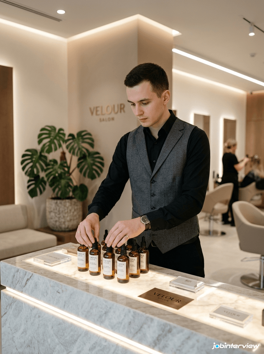 Réceptionniste de Salon